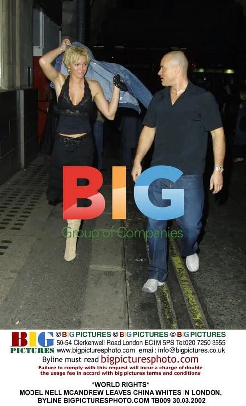 Model Nell McAndrew Leaves China Whites