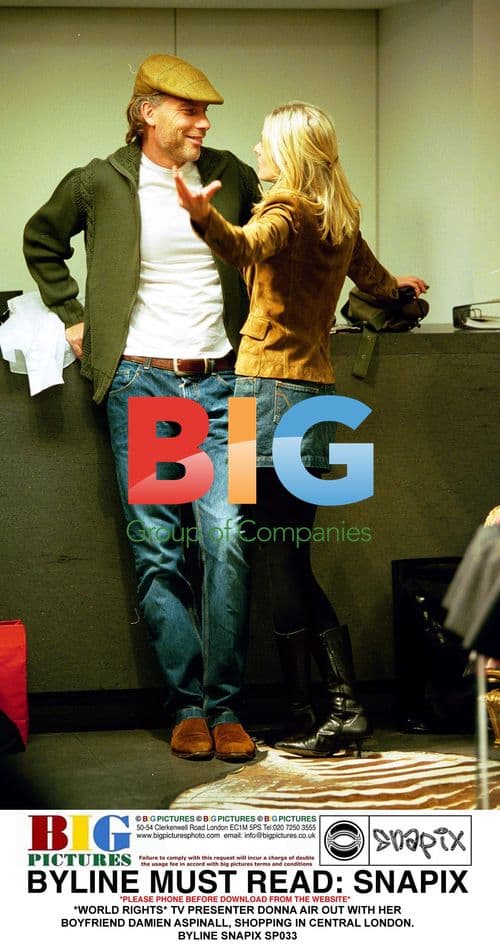 Donna Air and Damien Aspinall Shopping in London