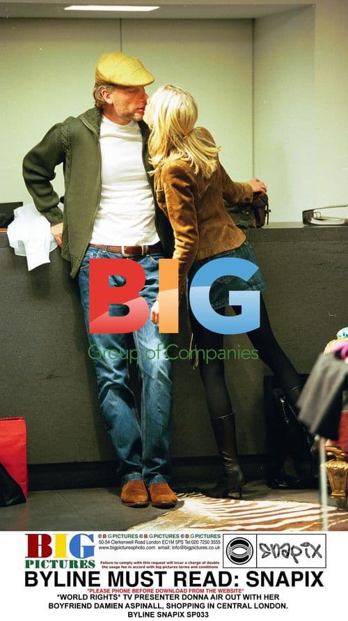 Donna Air and Damien Aspinall Shopping in London