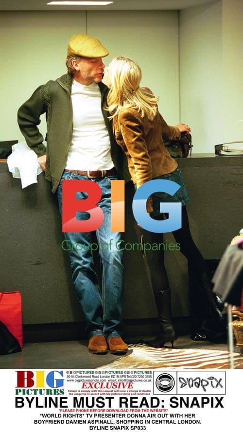 Donna Air and Damien Aspinall Shopping in London