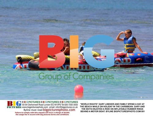 Gary Lineker and family vacation in Caribbean