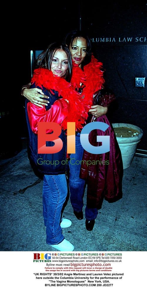 Angie Martinez and Lauren Velez at "The Vagina Monologues"