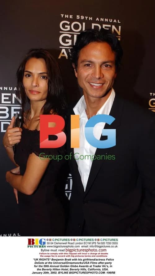 Benjamin Bratt and Felice DeSoto at Golden Globes after-party
