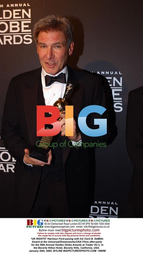 Harrison Ford with Cecil B. DeMille Award