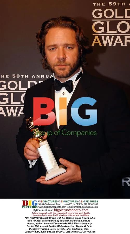 Russell Crowe at Golden Globe Awards After-Party