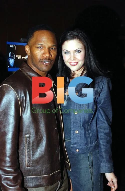 Jamie Foxx and Christa Campbell at NIKE Air Jordan XVII Launch Party