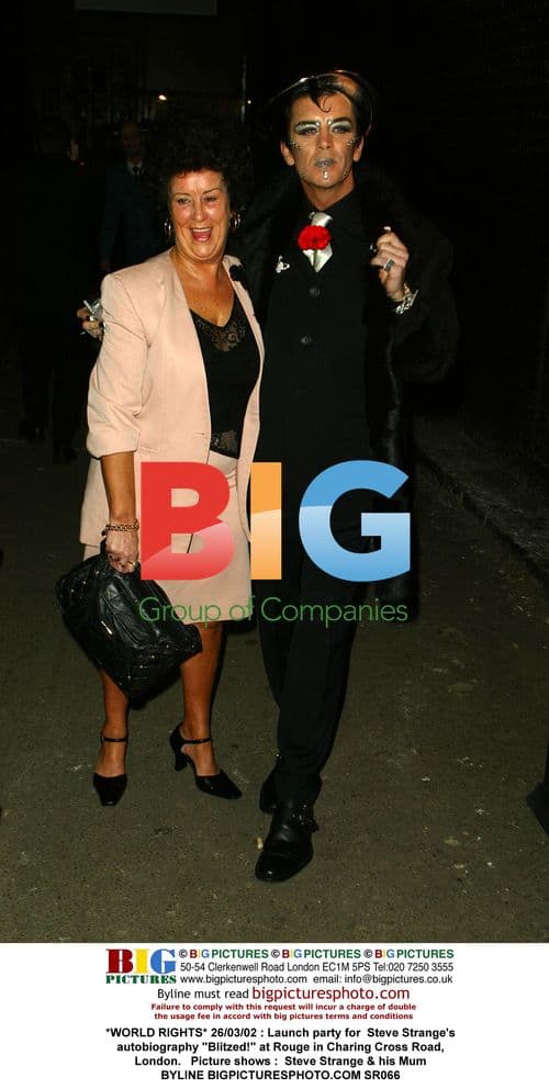 Steve Strange & Mum at Book Launch