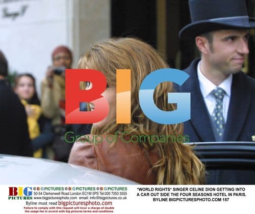 Celine Dion Leaving Four Seasons Hotel in Paris
