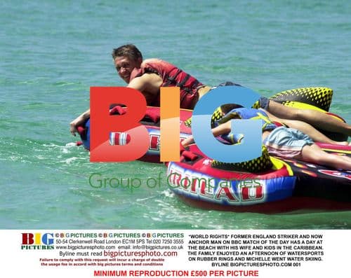 Former England Striker Has Caribbean Beach Day