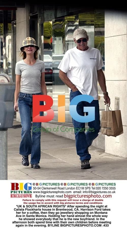 Harrison Ford and Calista Flockhart shopping in Santa Monica