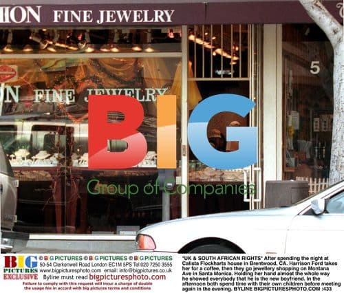 Harrison Ford and Calista Flockhart go shopping