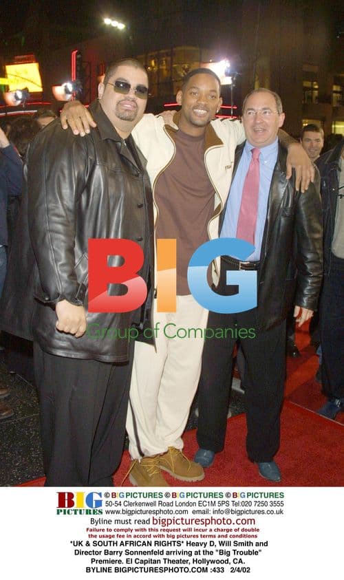 Heavy D, Will Smith at "Big Trouble" Premiere