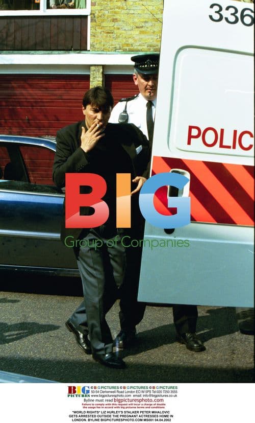 LIZ HURLEY'S STALKER GETS ARRESTED OUTSIDE HOME