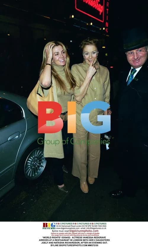 Vanessa Redgrave with daughters in London