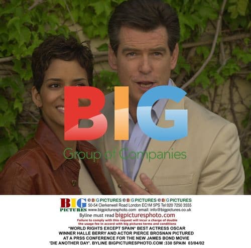 Halle Berry & Pierce Brosnan at Die Another Day Press Conference