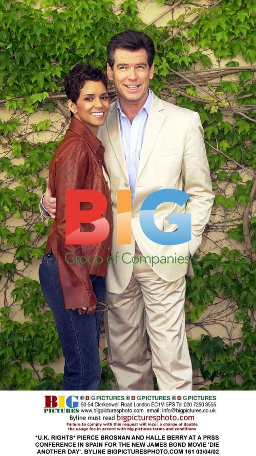 Pierce Brosnan and Halle Berry at 'Die Another Day' press conference