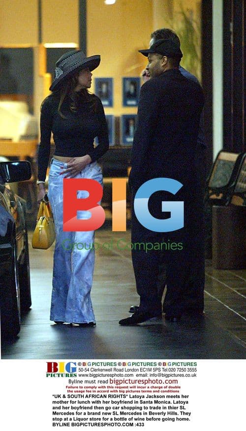 Latoya Jackson car shopping with boyfriend