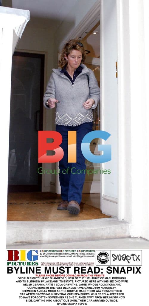 Jamie Blandford and wife Edla Griffiths