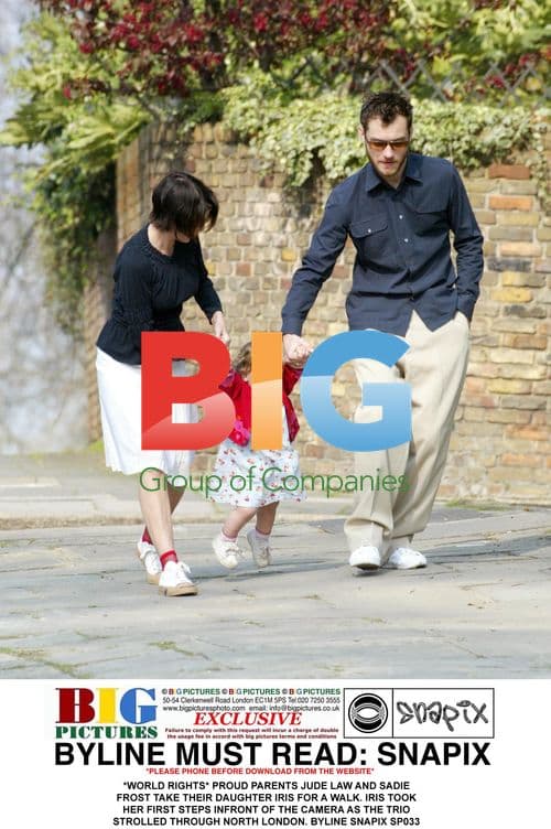 Jude Law and Sadie Frost with daughter Iris