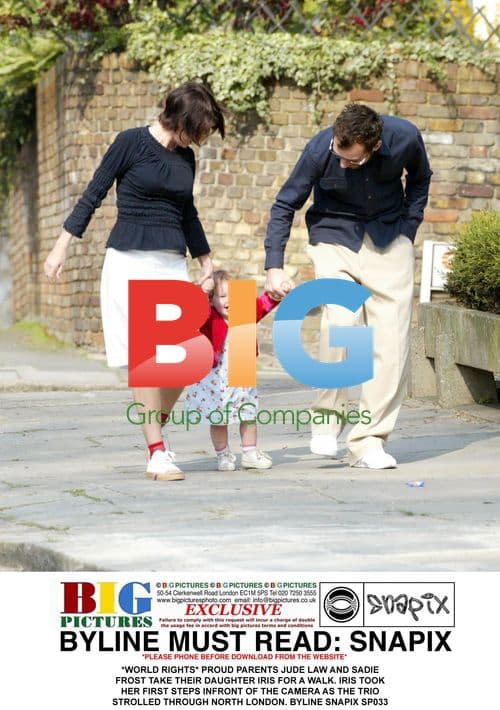 Jude Law and Sadie Frost with Daughter Iris