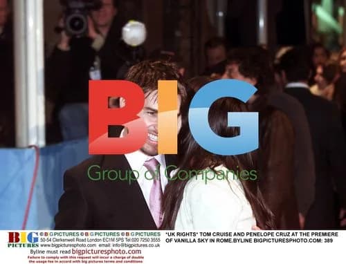 Tom Cruise and Penelope Cruz at Vanilla Sky Premiere