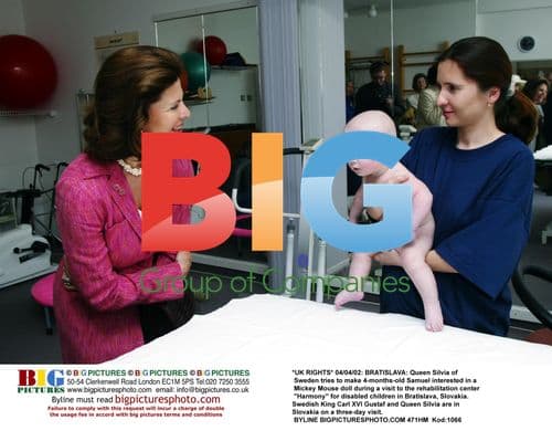 Queen Silvia Visits Disabled Children Center in Bratislava