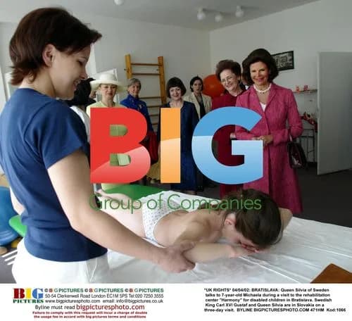Queen Silvia visits Slovak rehab center