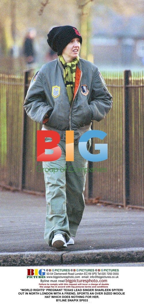 Pregnant Sharleen Spiteri Out in North London