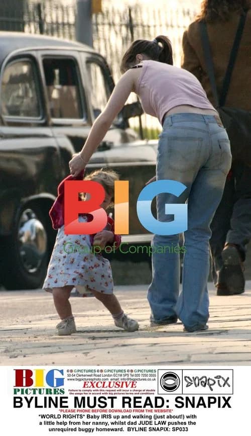 Jude Law's daughter Iris taking steps