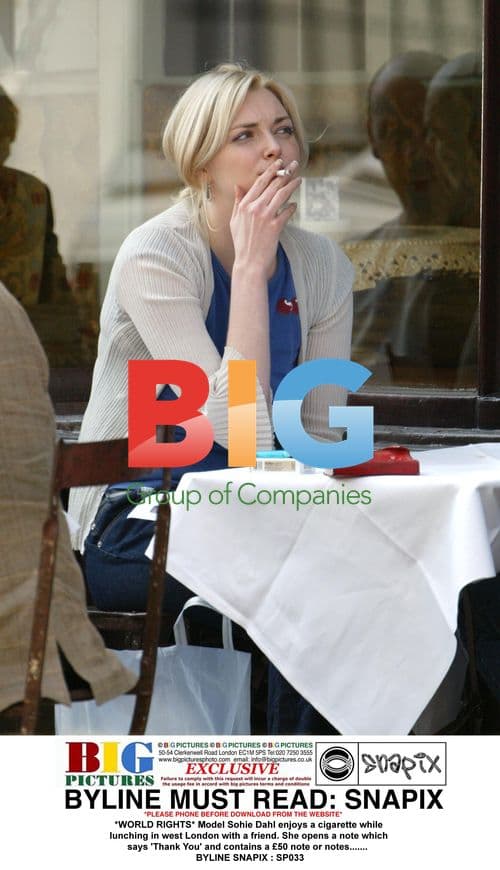 Sophie Dahl Lunches with Friend in West London