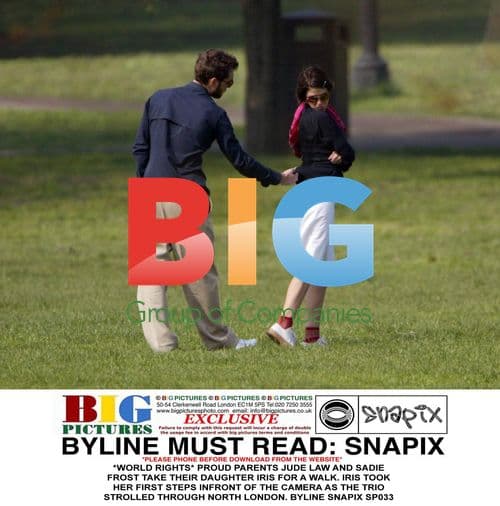 Jude Law and Sadie Frost with daughter Iris