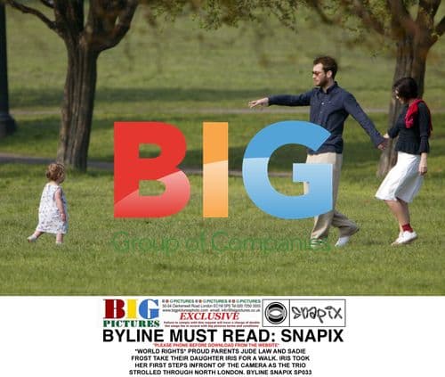 Jude Law and Sadie Frost with daughter Iris