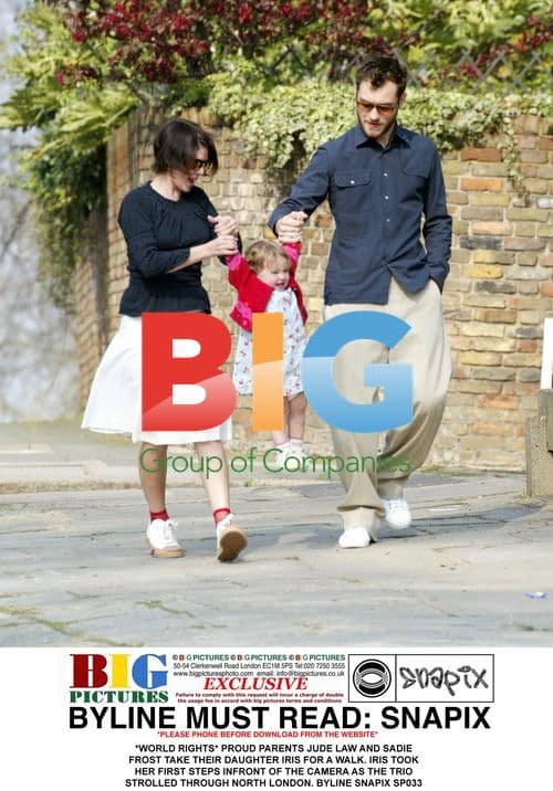 Jude Law and Sadie Frost with daughter Iris