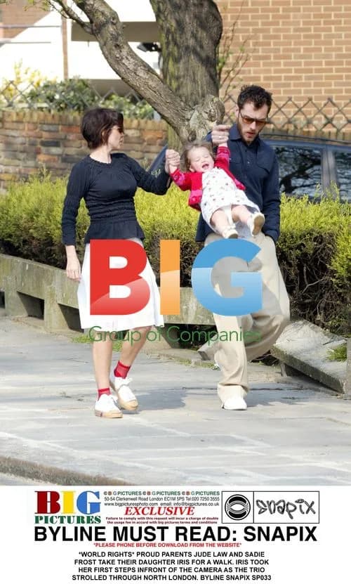 Jude Law and Sadie Frost with daughter Iris