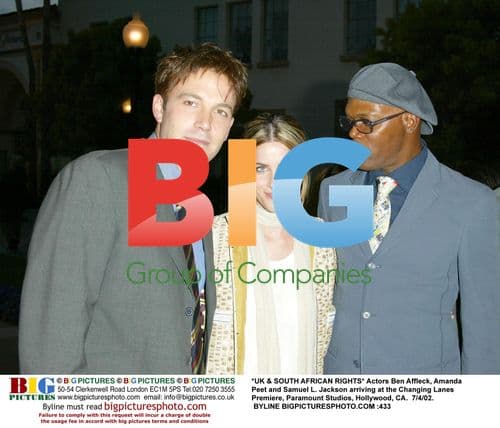 Affleck, Peet and Jackson at Changing Lanes Premiere