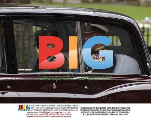 The Queen Mother's Coffin Leaves Westminster Abbey