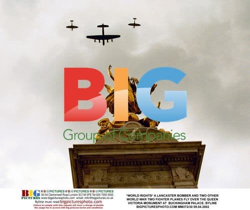 WWII Planes Fly Over Buckingham Palace