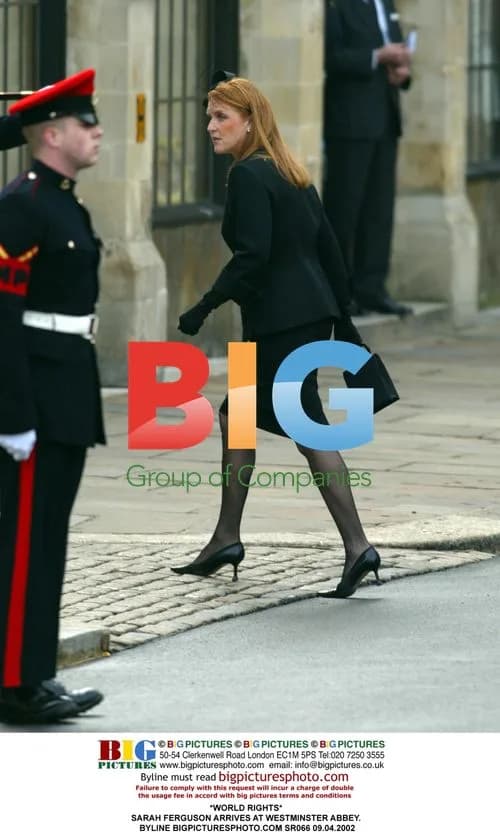Sarah Ferguson Arrives at Westminster Abbey