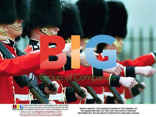 The Queen's Guards at the Queen Mother's Funeral
