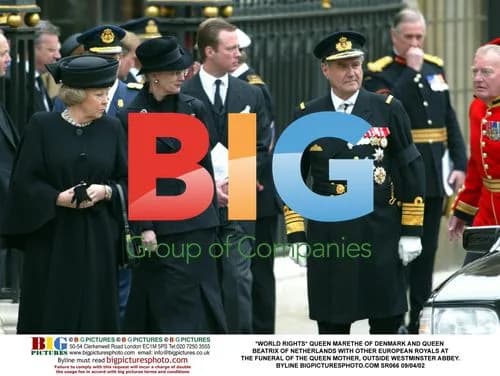 European Royals at Queen Mother's Funeral