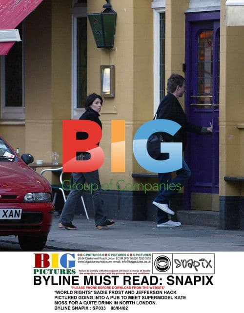 SADIE FROST, JEFFERSON HACK & KATE MOSS in London