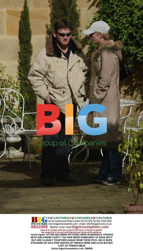 Sid Owen Spotted with Girlfriend in Bordeaux