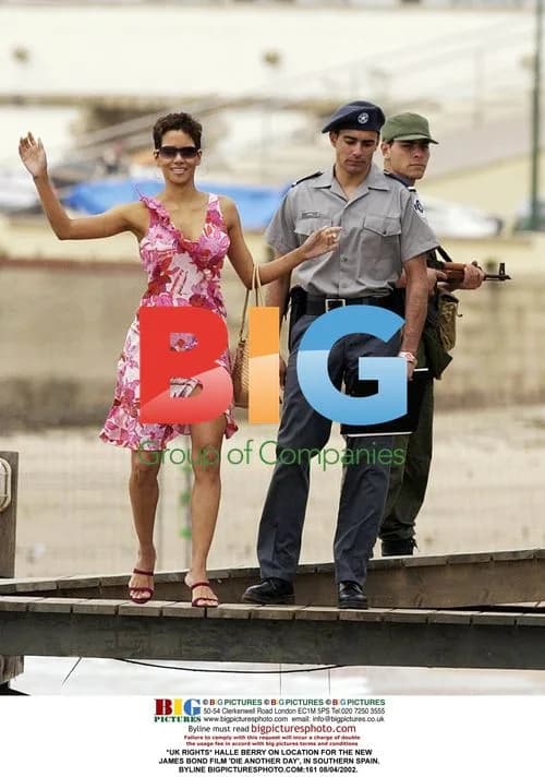 Halle Berry on location for Die Another Day