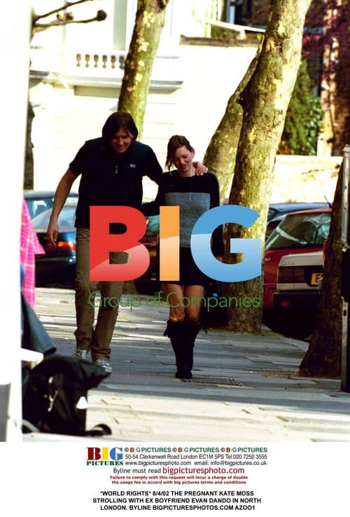 Kate Moss and Evan Dando in London