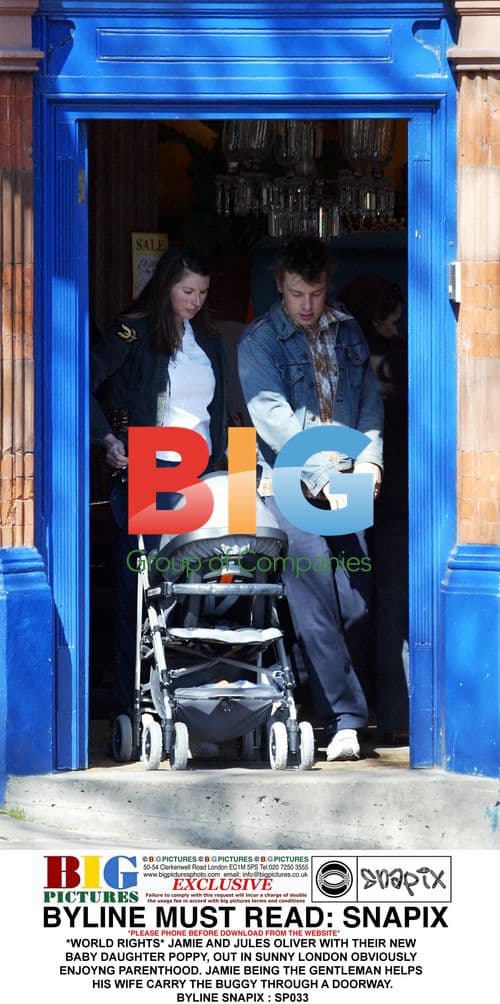 Jamie and Jules Oliver with Baby Daughter