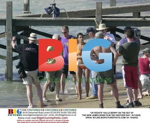 Halle Berry on 'Die Another Day' set in Cadiz