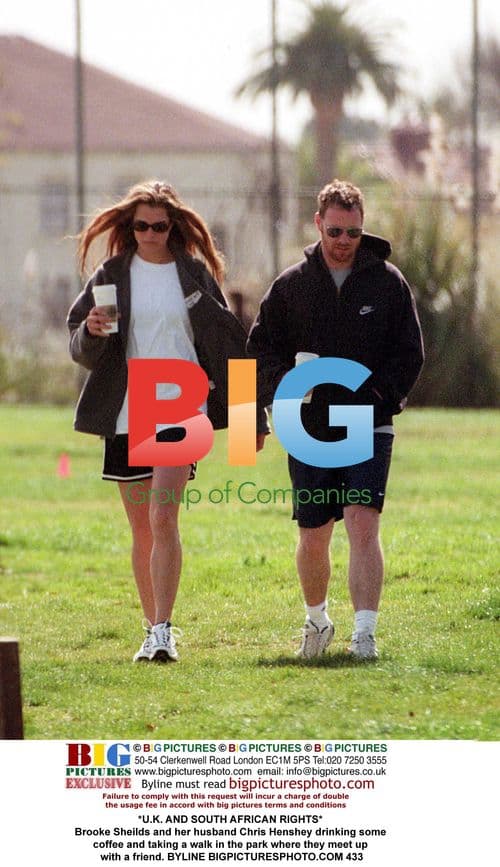 Brooke Shields and Chris Henshey in Park