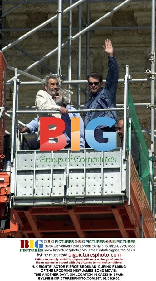 Pierce Brosnan on set of Die Another Day
