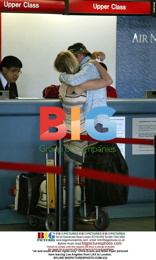 Chris Evans and Billie Piper Leaving LA