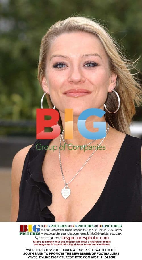 Zoe Lucker Promotes 'Footballers Wives' on South Bank